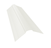 Планка конька фигурного 100x100 0,45 Drap TX RAL 9003 сигнальный белый (3м) Центр Кровли