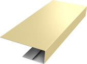 J-Профиль 12мм Grand Line 0,45 ПЭ слим с пленкой RAL 1014 слоновая кость (3м) Центр Кровли