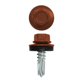 Саморез по металлу 5,5х19 (250шт) сверло №3 RAL 8004 Центр Кровли