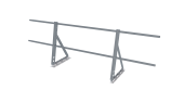 Ограждение кровельное на фальц Optima 0,65х2м RAL 7040 Центр Кровли