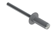 Заклёпка вытяжная Daxmer 4,8х12 RAL 7004 (10х1000шт) ал/ст Центр Кровли