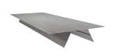 Планка стыковочная составная верхняя 0,45 Print Elite Snow Wood TwinColor (3м) Центр Кровли