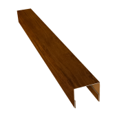 Планка П-образная заборная 24 0,45 Print Premium Golden Wood Intense FTC (2м) Центр Кровли