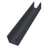 Стойка жалюзи Milan Slim 0,45 Drap-double TX RAL 7024 мокрый асфальт (1,8м) Центр Кровли