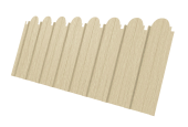 Профнастил C10A фигурный 0,45 Print Elite Milky Wood TwinColor Центр Кровли