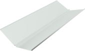 Планка ендовы нижней с компенсатором Grand Line 0,45 PE lite с пленкой RAL 9003 сигнальный белый (2м) Центр Кровли