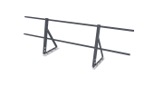 Ограждение кровельное на фальц Optima 0,65х2м RAL 7024 Центр Кровли