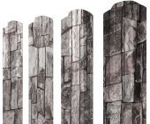 картинка Штакетник М-образный В фигурный 0,45 Print Elite Fine Stone TwinColor Центр Кровли Штакетник М-образный В фигурный 0,45 Print Elite Fine Stone TwinColor Центр Кровли