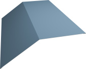 Планка конька плоского 190х190 Grand Line 0,45 Drap TX RAL 5024 пастельно-синий (3м) Центр Кровли