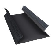 Планка угла внутреннего составная верхняя 0,45 Print Premium Grey Wood TwinColor (2м) Центр Кровли