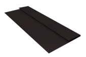 Планка стартовая БХ new 0,5 Velur X RAL 9005 черный (3м) Центр Кровли