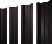 Штакетник П-образный B с прямым резом Grand Line 0,45 PE-Double RR 32 темно-коричневый Центр Кровли