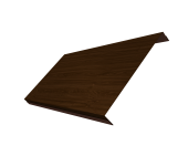 Ламель обратная 200 забора жалюзи Texas 0,45 Print Elite с пленкой Choco Wood TwinColor Центр Кровли