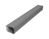 Труба гофрированная Vortex Lite 76х102х1000мм PE RAL 7004 сигнальный серый Центр Кровли