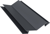 Угол внутренний сложный 75х75 135 градусов Grand Line 0,45 Drap ТР RAL 7024 мокрый асфальт (2м) Центр Кровли