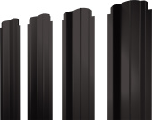 Штакетник П-образный B фигурный Grand Line 0,45 Drap TR RR 32 темно-коричневый Центр Кровли