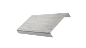 Ламель обратная 150 забора жалюзи Texas 0,45 Print Elite с пленкой Snow Wood TwinColor Центр Кровли