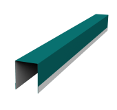 Планка опорная составная внутренняя для забора жалюзи Palermo 0,45 PE RAL 5021 водная синь (2м) Центр Кровли