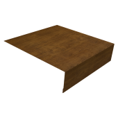 Планка околооконная простая 200х50 0,45 Print Elite Golden Wood TwinColor (2м) Центр Кровли