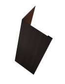 Нащельник (для калиток и ворот) 25х35 жалюзи Milan, Tokyo, Palermo 0,45 Print Elite Coffee Wood TwinColor (L2,5) Центр Кровли