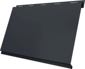 Вертикаль 0,2 classic Grand Line 0,45 PE-Double с пленкой RAL 7024 мокрый асфальт Центр Кровли