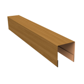 Планка боковая для забора из сайдинга (Блок-хаус new) 0,45 Print Elite Honey Wood TwinColor (2,06м) Центр Кровли