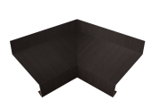 Угол отлива внутренний 50 0,45 Print Elite с пленкой Coffee Wood TwinColor Центр Кровли