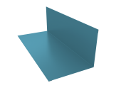 Планка примыкания 130х160мм 0,45 Drap TX RAL 5024 пастельно-синий (3м) Центр Кровли