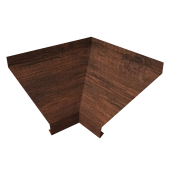 Угол отлива внутренний 150 0,45 Print Premium с пленкой Cherry Wood Dark FTC Центр Кровли