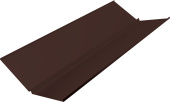 Планка ендовы нижней с компенсатором Grand Line 0,45 Drap двухсторонний RAL 8017 шоколад (2м) Центр Кровли