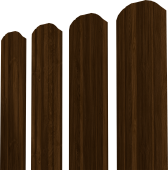 картинка Штакетник Twin XL фигурный Grand Line 0,45 Print Elite Choco Wood TwinColor Центр Кровли Штакетник Twin XL фигурный Grand Line 0,45 Print Elite Choco Wood TwinColor Центр Кровли