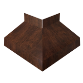 Угол отлива внешний 50 0,45 Print-Double Premium с пленкой Cherry Wood Dark F Центр Кровли