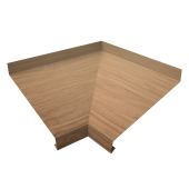 Угол отлива внутренний 150 0,45 Print Elite с пленкой Honey Wood TwinColor Центр Кровли