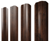 Штакетник М-образный А фигурный 0,45 Print Elite Cherry Wood TwinColor Центр Кровли