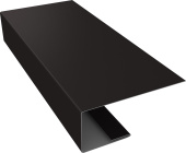 J-Профиль 18мм Grand Line 0,5 GreenCoat Pural БТ матовый RR 32 темно-коричневый (RAL 8019 серо-коричневый) (2м) Центр Кровли