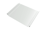 Кликфальц Double Pro Grand Line 0,5 Satin с пленкой на замках RAL 9003 сигнальный белый Центр Кровли