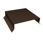 Парапетная крышка прямая 150мм 0,5 Velur X RAL 8017 шоколад (2,5м) Центр Кровли