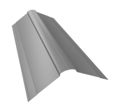 Планка конька фигурного 150x150 0,5 PE с пленкой RAL 7004 сигнальный серый (3м) Центр Кровли