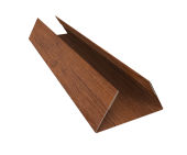 Планка стыковочная составная нижняя 0,45 Print-Double Premium Golden Wood Fresh (2м) Центр Кровли