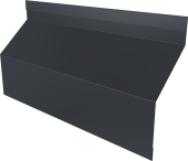 Ламель забора жалюзи Милан Слим стартовая/финишная для калиток и ворот Grand Line 0,5 Полидэкстер RAL 7024 мокрый асфальт Центр Кровли