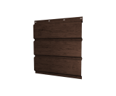 Софит металлический Классик Grand Line без перфорации 0,45 Print Elite с пленкой Antique Wood TwinColor Центр Кровли