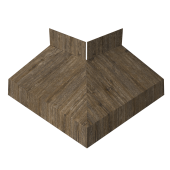 Угол отлива внешний 70 0,45 Print Elite с пленкой Nordic Wood TwinColor Центр Кровли