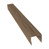 Планка П-образная заборная 24 0,45 Print Elite White Wood TwinColor (3м) Центр Кровли