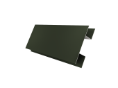 Планка H-образная стыковочная сложная 0,5 Satin Matt TX RAL 6020 хромовая зелень (2м) Центр Кровли