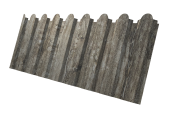 Профнастил С20A фигурный 0,45 Print Elite Nordic Wood TwinColor Центр Кровли