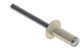 Заклёпка вытяжная Daxmer 4,8х12 RAL 1013 (500шт) нерж/нерж Центр Кровли