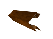 Угол внешний сложный 75х75 0,45 Print Premium Golden Wood Intense FTC (3м) Центр Кровли