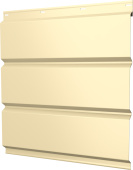 Софит металлический Классик v02 Grand Line без перфорации 0,5 Satin с пленкой RAL 1015 светлая слоновая кость Центр Кровли