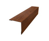 Планка завершающая 50х50 жалюзи Milan 0,45 Print Premium Golden Wood Fresh TwinColor (2м) Центр Кровли