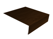 Планка лобовая/околооконная простая 190х50 0,45 Print Elite Choco Wood TwinColor (2м) Центр Кровли